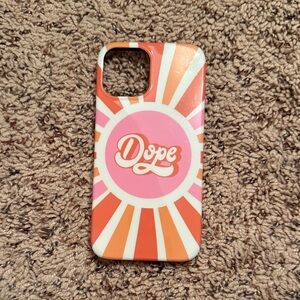 DOPE Orange and Pink Sunburst Phone Case